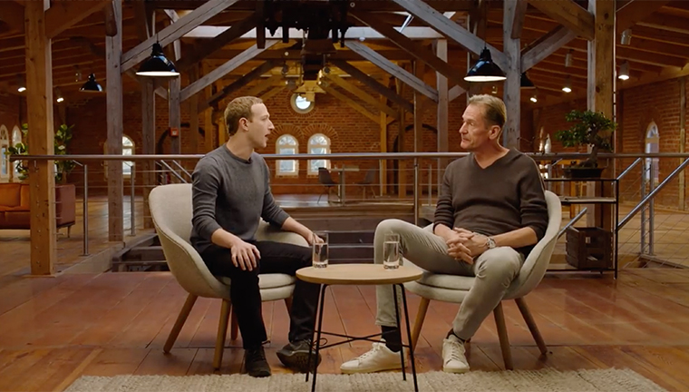  Mark Zuckerberg talked with Axel Springer CEO Mathias Döpfner about the concept in April.