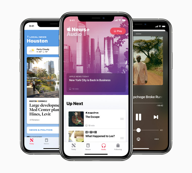 Apple has added an audio option to Apple News.