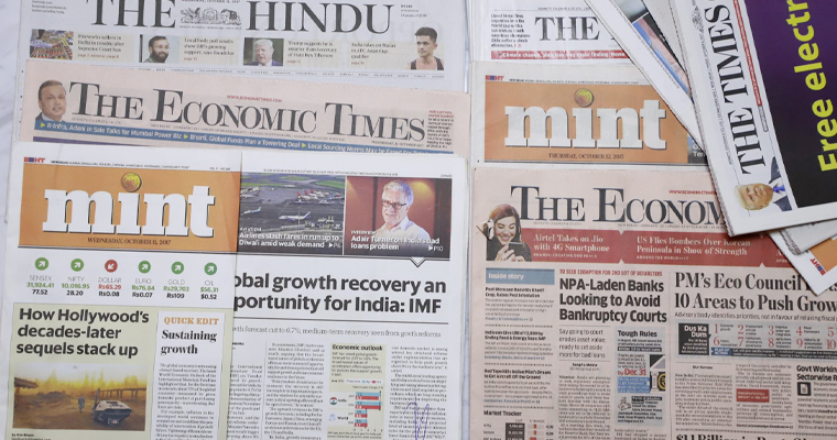 Newspapers throughout India have been deemed an "essential service," yet they struggle in a culture driven by print at a time when myths of COVID-19 spreading through newsprint and distribution are challenging.