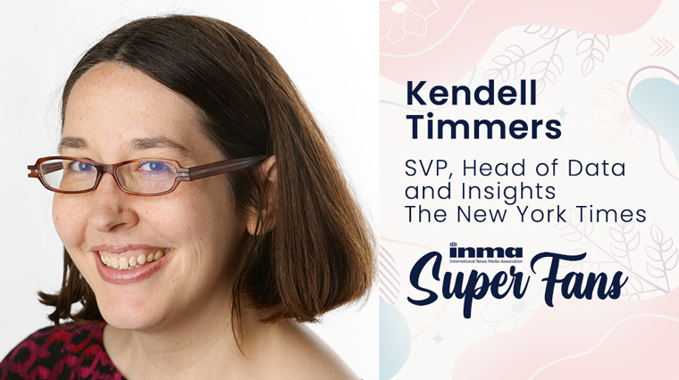 As senior vice president/head of data and insights for The New York Times, Kendell Timmers is working on making the company's data easier for everyone to find, use, and understand.