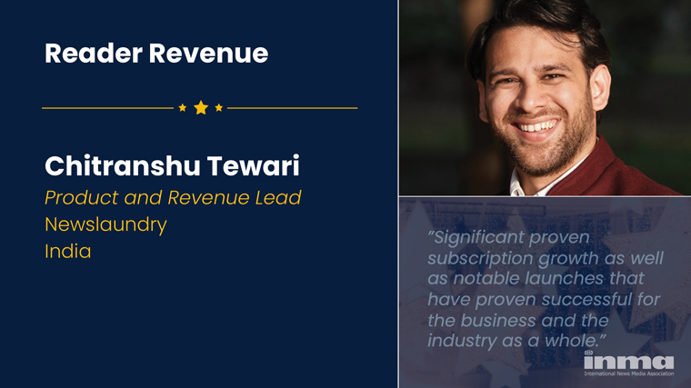Chitranshu Tewari led Newslaundry’s journey from a few hundred subscribers to a community of more than 30,000 paying readers.