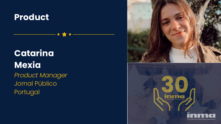 Catarina Mexia left the world of social media and discovered her calling as a product manager for Público.