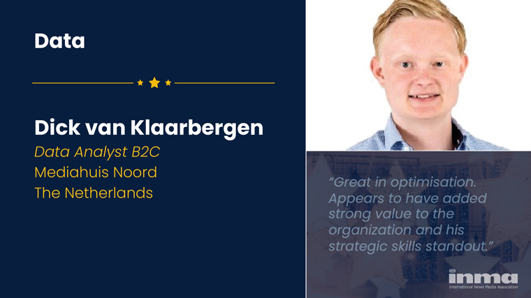 As a data analyst at Mediahuis Noord, Dick van Klaarbergen uses data analytics to make decisions that lead to operational improvements.