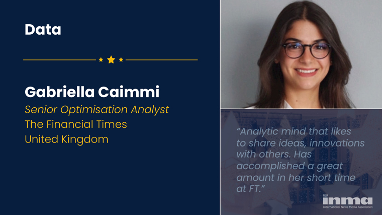 As senior optimisation analyst for The Financial Times, Gabriella Caimmi has become the go-to subject matter expert in experimentation at the Financial Times.