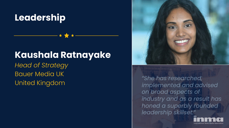 As part of the group leadership team at Bauer Media, Kaushala Ratnayake is helping the company transform its publishing model.