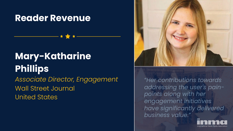 As part of The Wall Street Journal’s engagement team, Mary-Katharine Phillips leads a team of managers and associates that creates and delivers omnichannel engagement campaigns for subscribers.