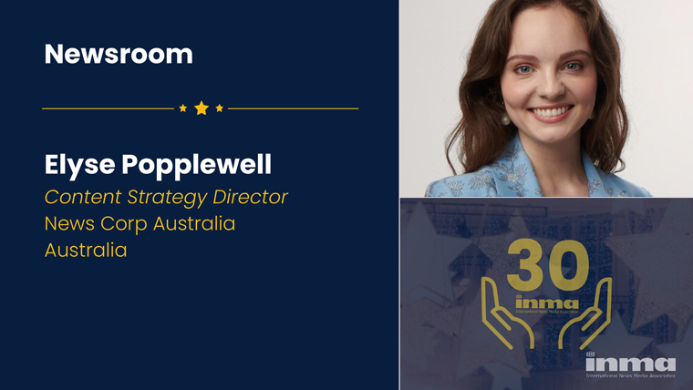 As content strategy director, Elyse Popplewell has led the newsroom’s digital transformation at News Corp Australia.