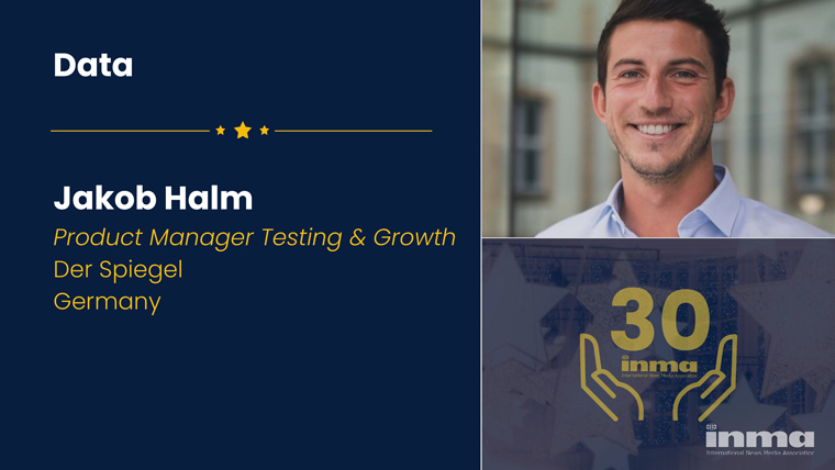 Jakob Halm is responsible for managing tests and helping Der Speigel become more data-informed.