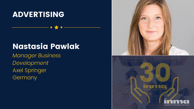 Nastasia Pawlak is manager/business development at Axel Springer Brand Studios in Germany.