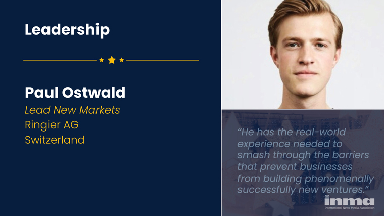 Paul Ostwald is using his considerable experience in the news media industry to create a new business unit at Ringier centred around sports.