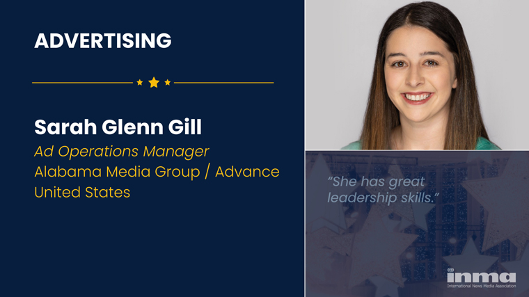 Sarah Glenn Gill joined Alabama Media Group in 2018 and quickly scaled the ranks to reach a leadership position.