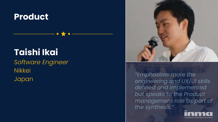 Taishi Ikai has driven product improvements for Nikkei Inc. while leveraging a wide range of skills from the back end to the front end.