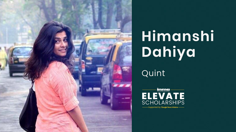 Himanshi Dahiya aspires to lead an all-women team covering gender, health, and culture in India.