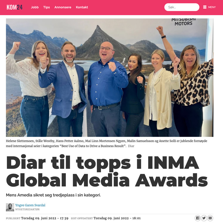 We love the enthusiasm! Congratulations Amedia.