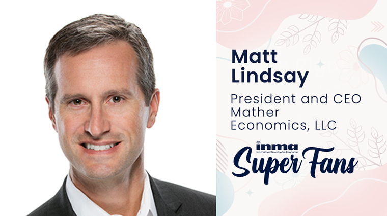  As president and CEO of Mather Economics in Atlanta, Georgia in the United States, Matt Lindsay said working on interesting questions and solving difficult problems with a smart group of people is the most rewarding part of his work. 