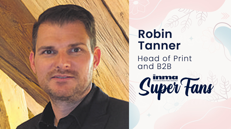 As head of print and B2B for Tamedia in Switzerland, Robin Tanner believes it's important to have the courage to think in new ways despite decades of tradition in the industry.