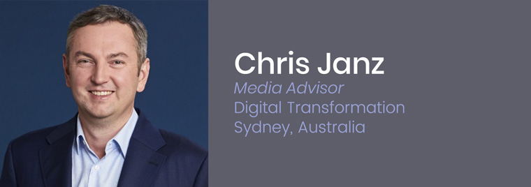 Chris Janz, who serves on the INMA Board of Directors, is a digital transformation media advisor and former chief digital and publishing officer at Nine in Australia.