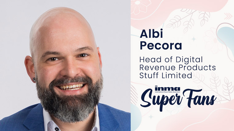 Albi Pecora, head of digital revenue products for Stuff Limited in Auckland, New Zealand, is excited about all the new digital developments that are changing the news media industry.