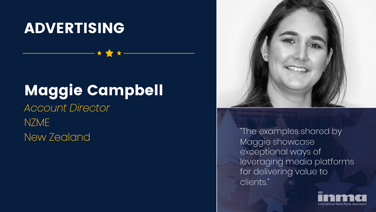 Maggie Campbell is account director at NZME in New Zealand.