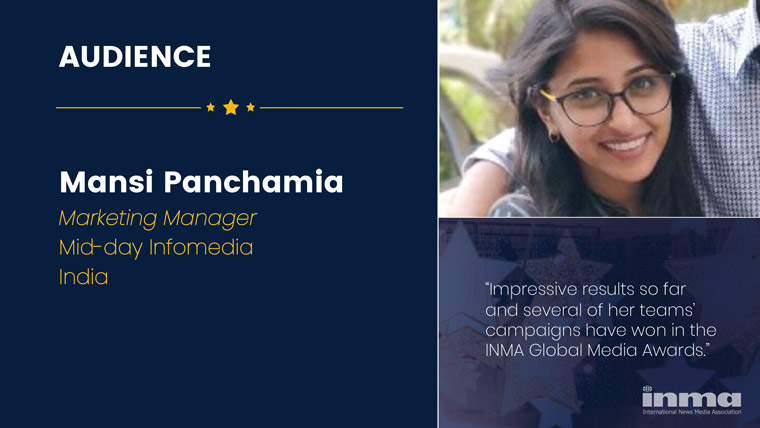 Mansi Panchamia is marketing manager/corporate marketing and strategy at Mid-Day Infomedia in India.