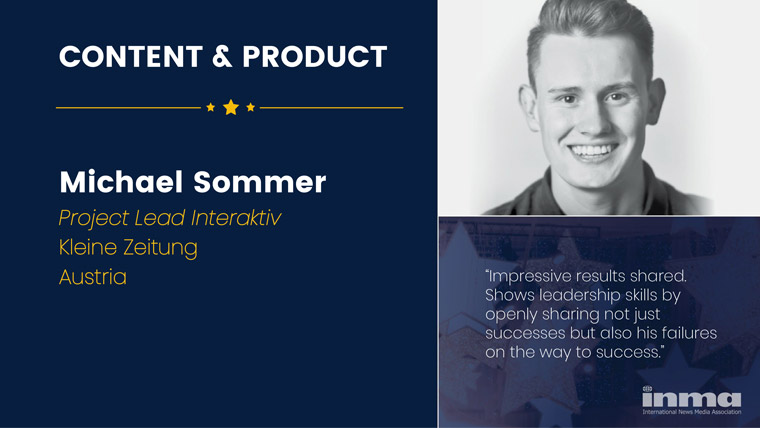 Michael Sommer is project lead/interactive at Kleine Zeitung in Austria.