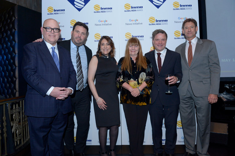 Earl with members of INMA's International Board of Directors.