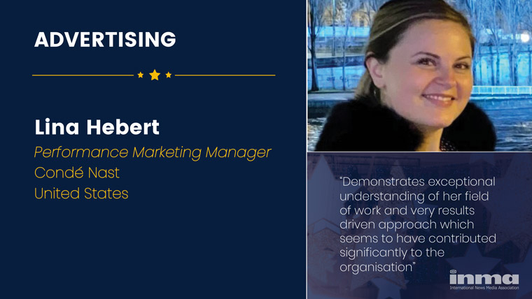 Lina Hebert is performance marketing manager/consumer revenue at Condé Nast in the United States.
