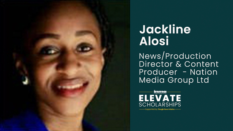 Through her participation in the Elevate Scholarship programme, Jackline Alosi wants to improve her managerial and leadership skills, learn more about content creation and enhance her digital media skills.