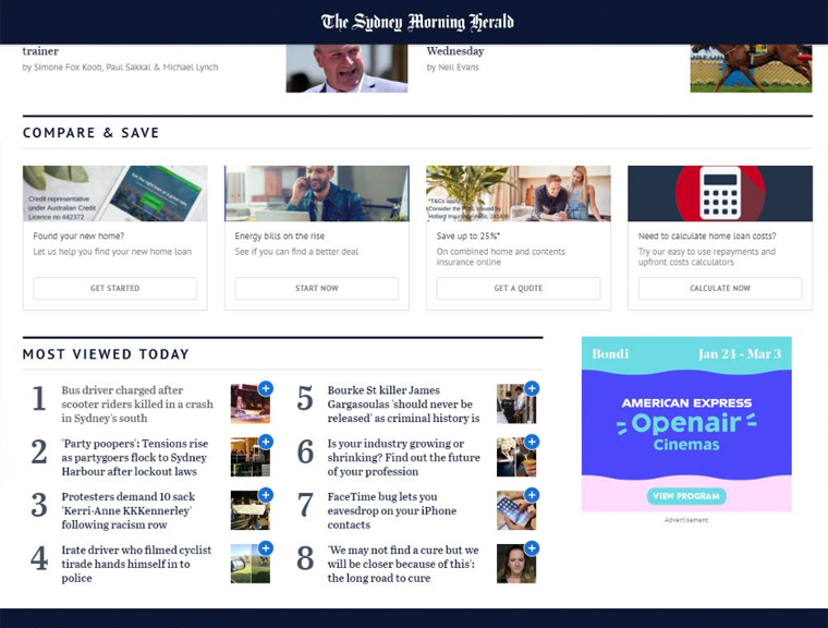 Digital subscriptions grew impressively in 2018, which bodes well for The Sydney Morning Herald under Nine ownership.