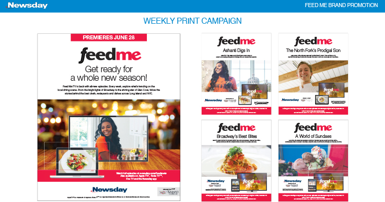 Feed Me started as a blog in July, 2018, and has since expanded into a print magazine and a TV series.