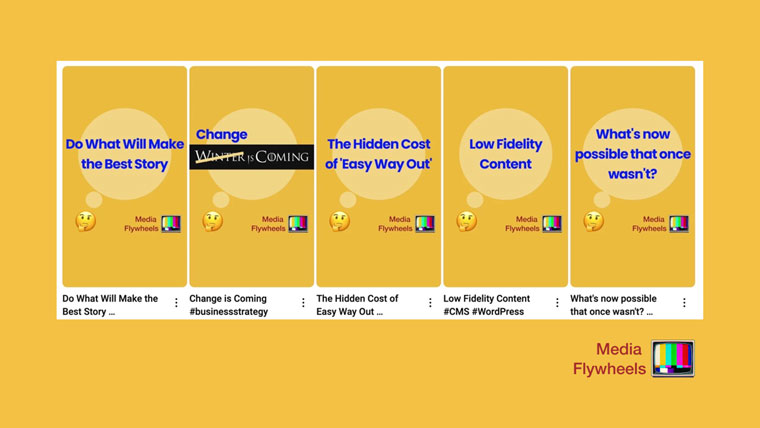 Successful short-form content focuses intentionally on video and audio formatting, but because of its short shelf life, media companies should not spend much time creating it.