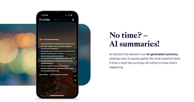 The FAZ realised subscribers were pressed for time, so they started creating AI summaries.