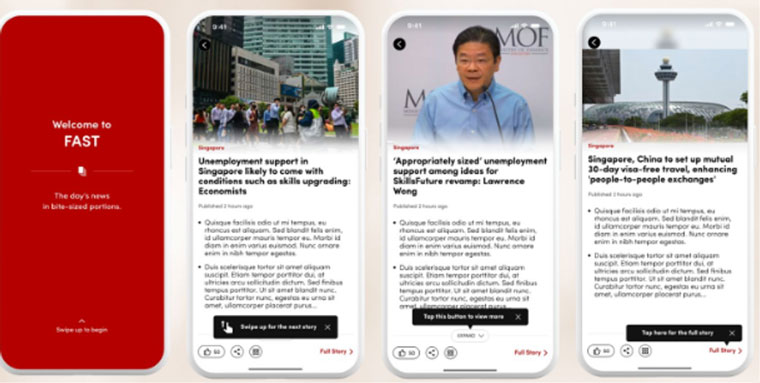 Examples of CNA’s AI-driven FAST summaries.