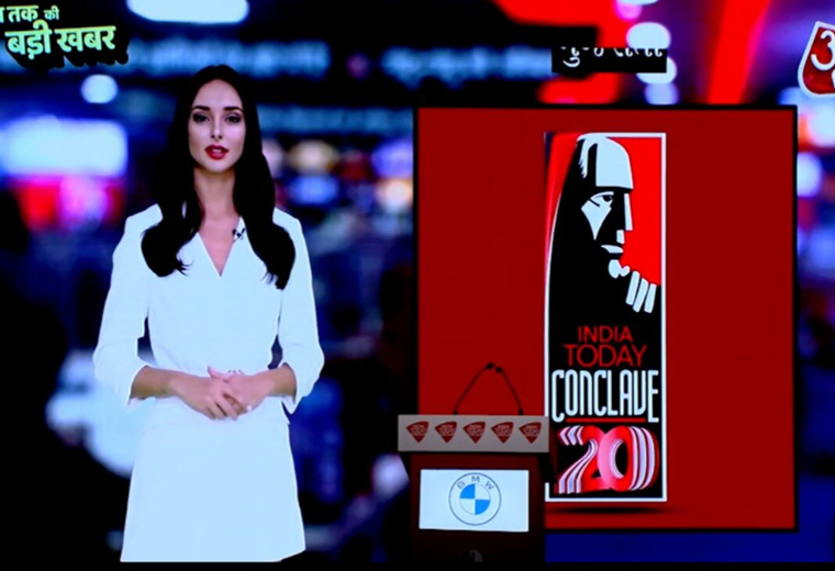 India Today has an AI news anchor.