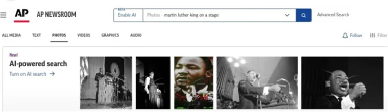 The Associated Press’s visual search tool.