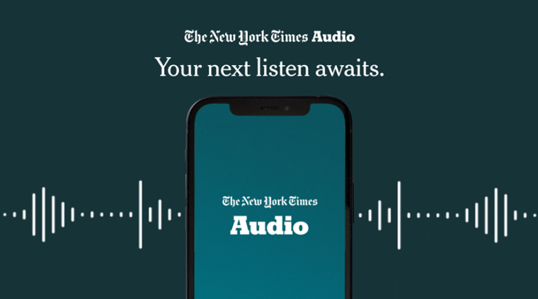 The New York Times’ subscription-only audio app.