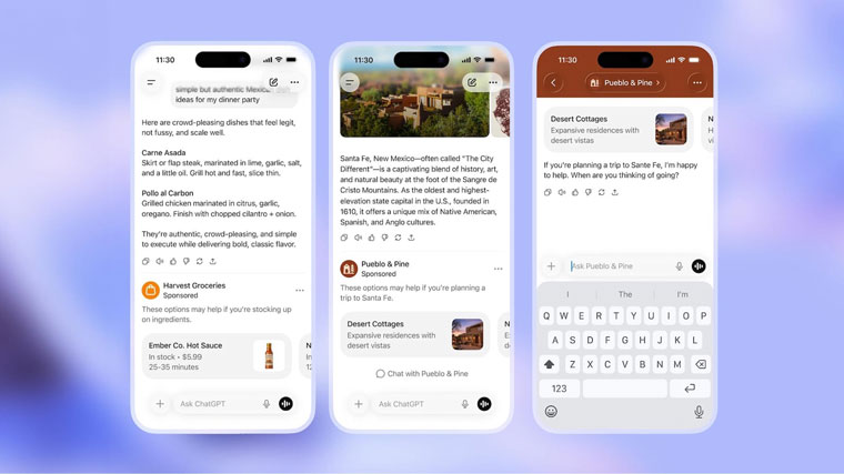 Examples of AI ads.