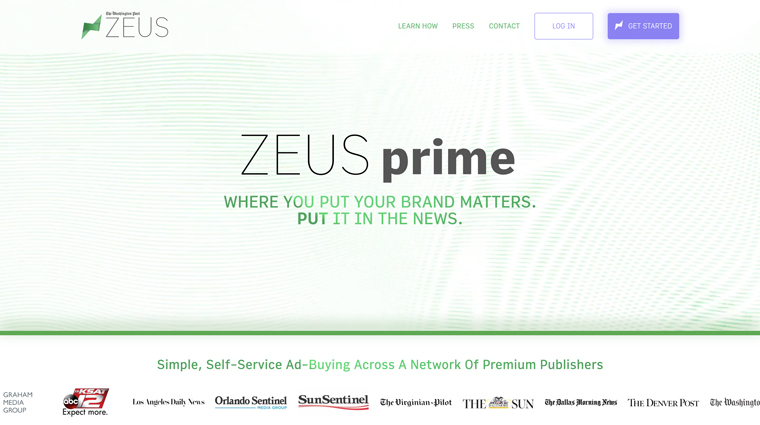 The Washington Post's Zeus uses AI to optimise ad campaigns in real time.
