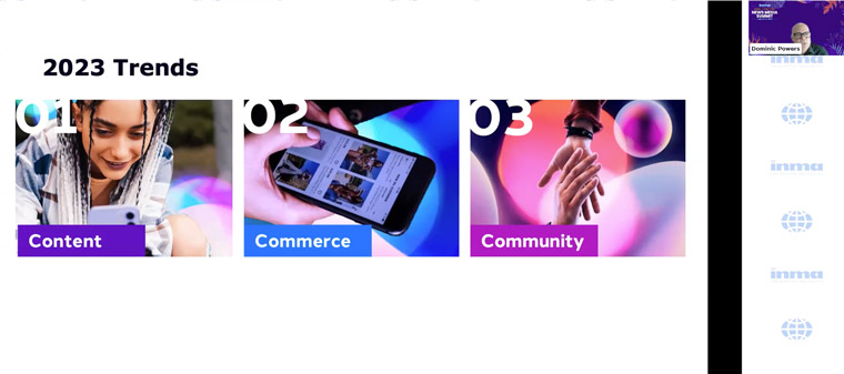 The 12 trends revolve around content, commerce, and community.