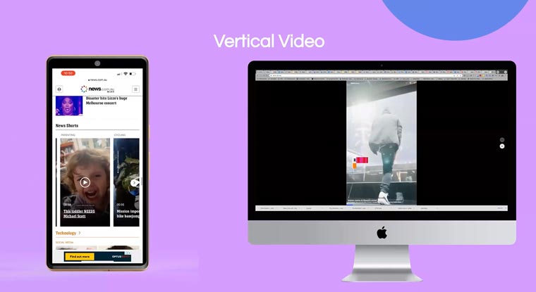 Rather than trying to commercialise existing vertical video players on other platforms, News Corp Australia created its own.