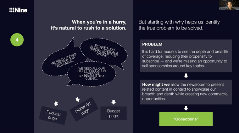Asking "why" is helpful as teams try to problem-solve.