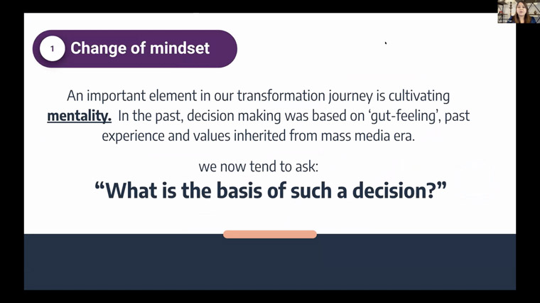 The company decided decisions need to be made on data — not on gut feelings.