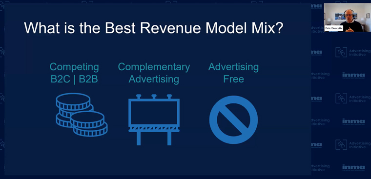 Publishers must look at the interplay between advertising and subscription revenues to find the best revenue model, Pete Doucette, senior managing director for Mather Economics, said.
