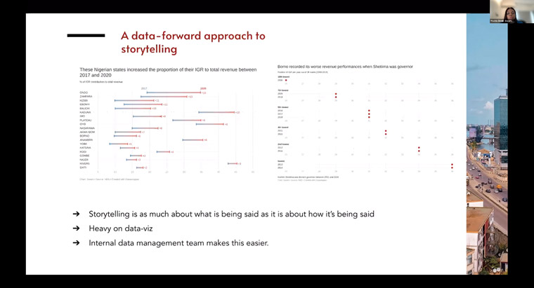 Yvette Dimiri, Stears’ head of subscriptions growth at Stears, explained the Nigerian publisher's data-centred approach to journalism.