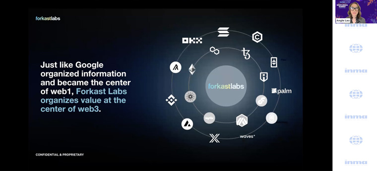 Angie Lau, co-founder and co-CEO of Forkast Labs in Hong Kong, explained what the company aims to do with Web3.