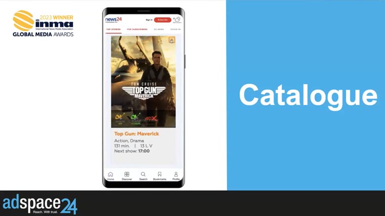 A catalogue feature gives readers the ability to engage more deeply with ad content.