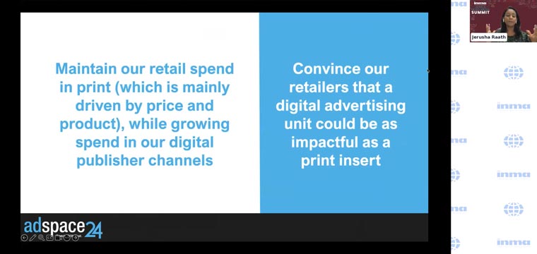 Jerusha Raath, head of the Ad Space Studio at Media 24, explained the print-digital conundrum facing the company.
