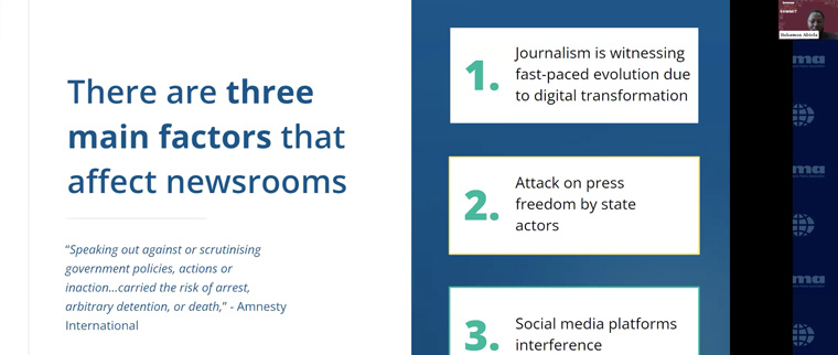 Rahaman Abiola, editor-in-chief of Legit.ng, lists the three factors affecting African newsrooms right now.