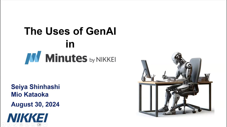 The Nikkei Tailor GenAI tool streamlined the content process for Minutes by Nikkei.
