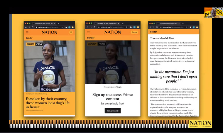 Nation Africa is a new digital product released in August.